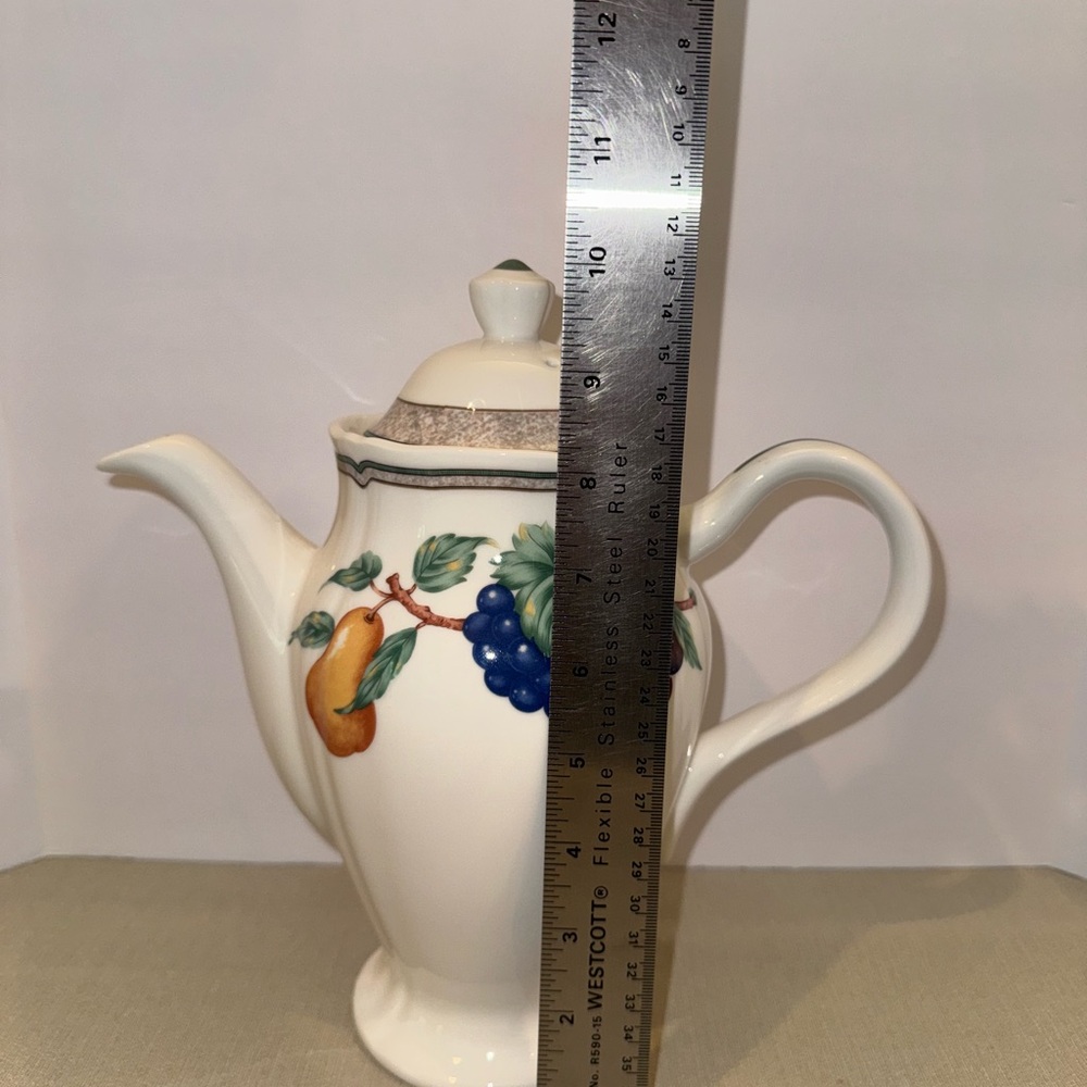 Vintage Noritake Homecraft Orchard Estate Coffee or Tea Pot with Lid 9236 RARE - Picture 2 of 16